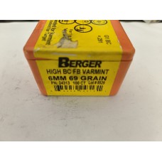 Berger 6mm FB Bullets QTY 13