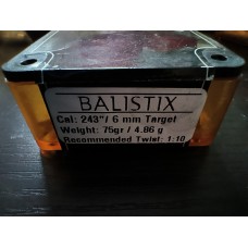 Balistix .243 75gr Target Bullets QTY 50