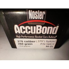 Nosler .375 260gr  Accubond QTY 50